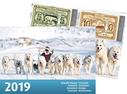 Grønland - Årsmappe 2019 - Årsmappe postfrisk