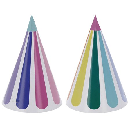 Partyhattar Stripetastic 6-pack