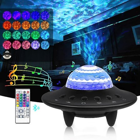 Galaxy Projektor Stjernehimmel Laser Ufo Natlys Bluetooth Hjem