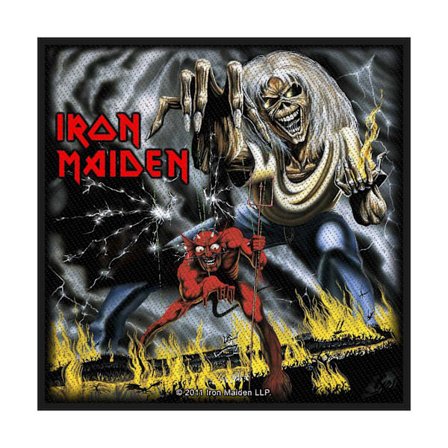 Iron Maiden Number Of The Beast Patch One Size Multicoloured