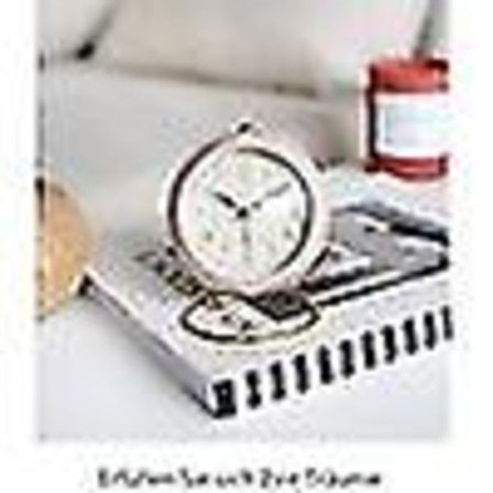 4-tums analog väckarklocka, liten tyst skrivbordsväckarklocka klassisk retro väckarklocka utan tickande