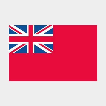 Courtesy flag Adela, England, 30 x 20 cm