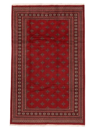 Pakistan Bokhara 2Ply Matta Orientalisk Mörkröd/Svart (Ull, Pakistan)