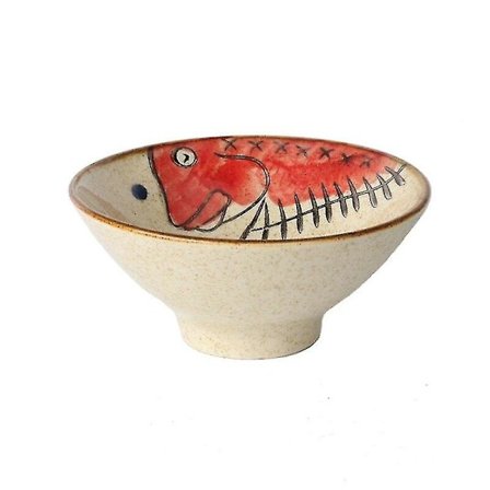 Japansk stil keramik bordsvaror handmålad ris skål