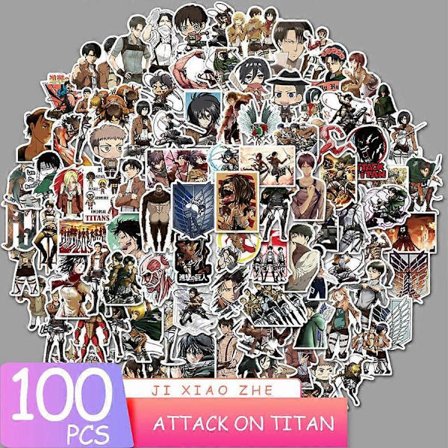 100 stk Anime Stickers Blandet Pakke Anime Stickers Anime Sticker Pakke Anime Merch Anime Værelses Dekoration