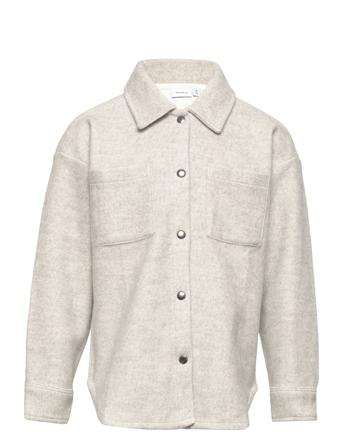 Nknneloa Ls Overshirt Overshirts Grå Name It