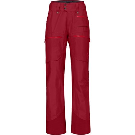Norrøna Women's Lofoten Gore-tex Insulated Pants Women ski trousers Red M