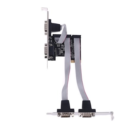 99100 Chipset PCIe 4-portar seriell tilläggskort Multi RS232 DB9 COM Expansion Riser