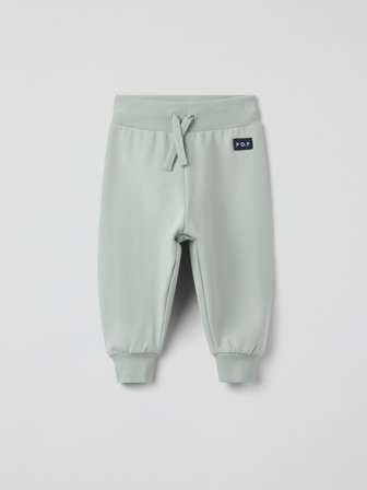 Jogginghose mit angerauter Innenseite - 80 - kinderbekleidung - green - Polarn O. Pyret