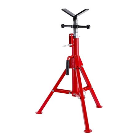 Rörjackställ, 2500 lbs lastkapacitet, justerbar höjd 24-52 tum,Röd