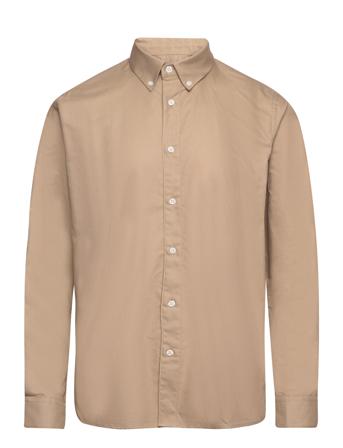 Cotton Oxford Sune Shirt Bd Tops Shirts Casual Beige Mads Nørgaard