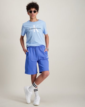 Calvin Klein MONOGRAM RELAXED SHORTS Bleu Shorts Garçon - Kids Brand Store