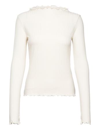 Kine Top T-shirts & Tops Long-sleeved Hvit Residus*Betinget Tilbud