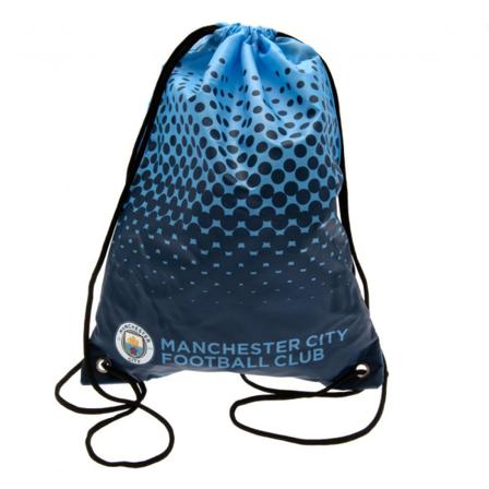 Manchester City Fc Fade Design Gymväska Med Dragsko 44 X 33 Cm Blu
