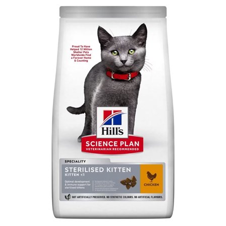 Hill's Science Plan Sterilised Kitten Cibo Secco Con Pollo Per