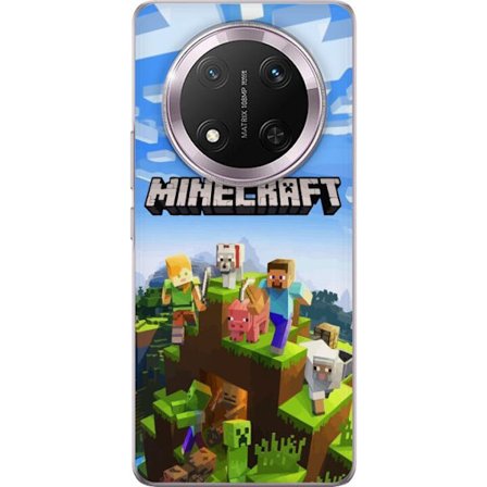 Yhteensopiva Puhelinkuori Honor Honor Magic7 Lite Minecraft Creeper lohko pikseli retro peli