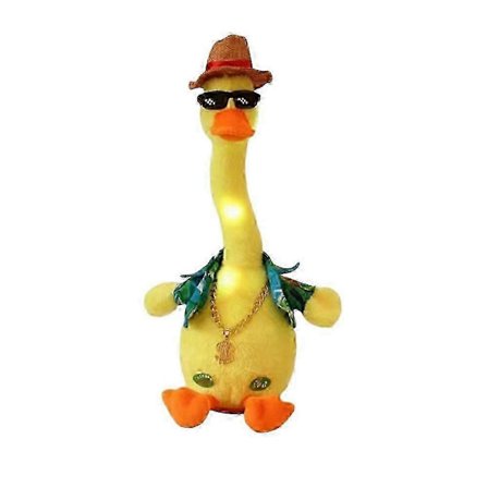 Interaktiv Syngende And Plyslegetøj med Optagelse, Dans og 120 Sange Battery version