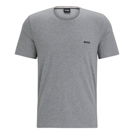 Boss Herr Mix&Match Broderad Logotyp Stretch T-Shirt L Grå