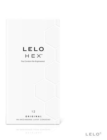 LELO Lelo Hex Condoms Original 12 Pack - White - ONE SIZE