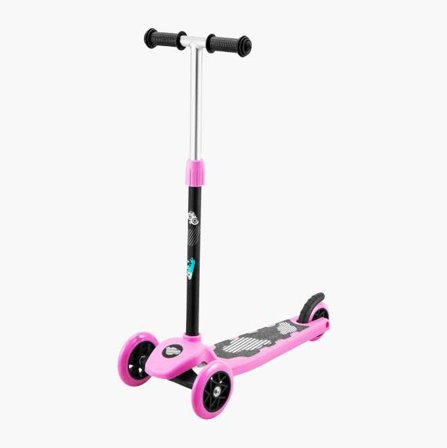 Biltema - Sparkesykkel med tre hjul rosa