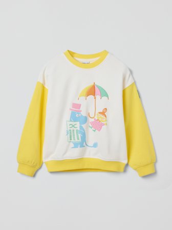 Polarn O. Pyret - Moomin sweatshirt - 140 - Childrenswear - yellow