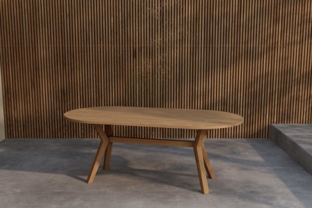 Venture Home Kenya Matbord natur, 200x90, Utemöbler