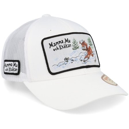 Mamma Mu & Kråkan - Bianco trucker Cappellino - Kids Vinterlek White Trucker @ Hatstore