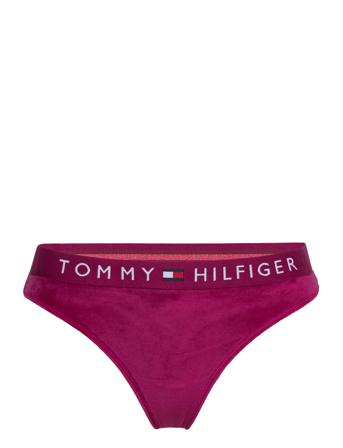 Thong Velour Stringit Alusvaatteet Vaaleanpunainen Tommy Hilfiger