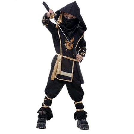 Ninja Warrior Kostume Halloween Kostumer til Piger Drenge Jule Udklædning Karneval Fest Outfit