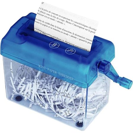 Nirvana Paper Shredder Kannettava Mini A6 Käsikäyttöinen Silppu, Manuaalinen Paperisilppu A6-Arkeille, Käsikäyttöinen Paperisilppu Toimistoon, Kouluun