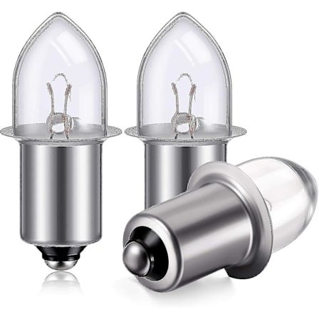 6-volt/ 4d-4,8-volt 0,75a Bajonetfatning Krypton Udskiftningslampe Lommelygte Pærer (3 stk.)[pb]