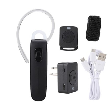 M-head trådløs bærbar walkie-talkie Bluetooth HD-headset støjreduktion sort