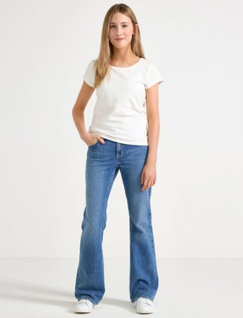 Lindex Trousers Denim Freja Pockets A - Blue - 170