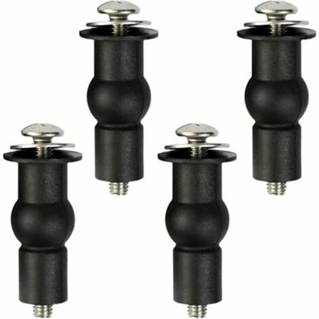 Universal Toalettsete Feste Festehengsler Gummipinne Toalettlokk Toalettsete Faste skruer Toalettsete Hengsler Mutter Bolter L