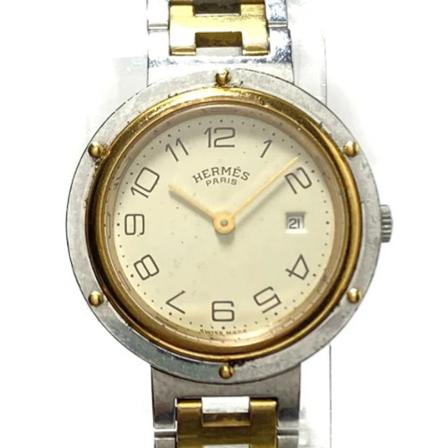 Hermès Vintage Pre-owned Rustfrit stål watches Grå, unisex Vintage Ure, Størrelse: ONE Size