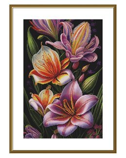 Broderipakke Bilde Blomsterlykke - Nova Sloboda