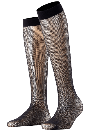 Falke Net Knee-high Socks Knästrumpor Dam Svart 35-38