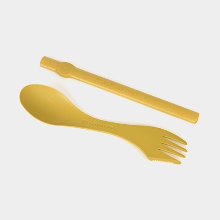 Spork & rietje Light My Fire Spork ́n Straw Bio MustyYellow, 17 cm