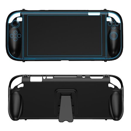 JYS Nintendo Switch 2 Skal TPU Kickstand Svart