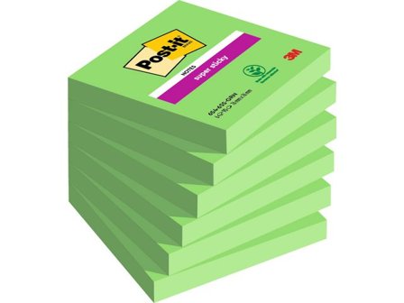 POST-IT Super Sticky-notislappar, 76 x 76 mm, sparrisgröna, 90 ark - Lyreco - Kontorsmaterial - Notes och Post-It - Notes - Färgade