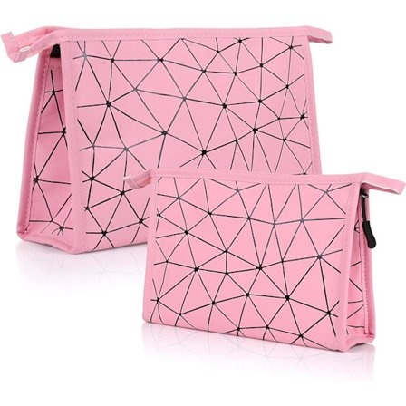 Makeup taske, 2 stk. sammenklappelig multifunktionel toilettaske til piger og kvinder