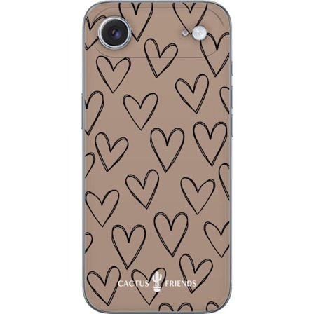 Kompatibelt Mobilskal till Apple Apple iPhone 17 Air Cactus and Friends - Earthy Sketch Hearts