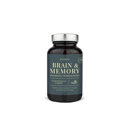 Nordbo Brain & Memory Magnesium 90 kap