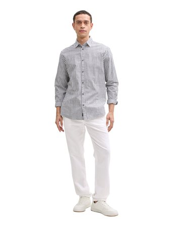 Tom Tailor Regular Linen Beach Pants - White - XXL