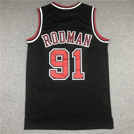 Ny 2023 baskettrøye #91 Pippen Rodman T-skjorte