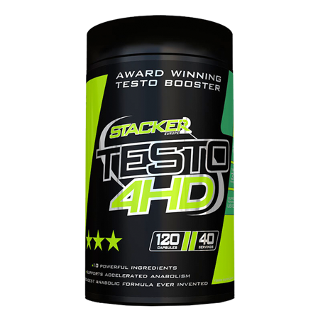 STACKER2 Europe Testo 4-HD Tribulus Terrestris 120 kapsler