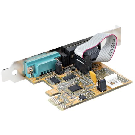 StarTech 2-Port PCI Express Serial Card, Dual Port PCIe to RS232 (DB9) Serial Interface Card, 16C1050 UART, Standard or Low Profile Brackets, COM