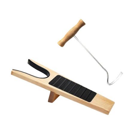 Stövelknekt i trä med krok - Inget behov av att böja sig ner för ridstövlar, arbetsstövlar eller lägerstövlar