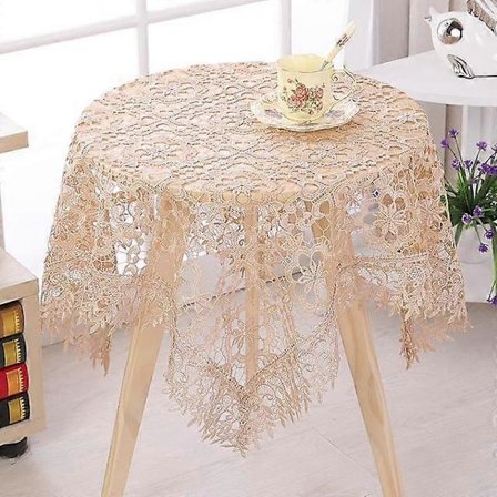 Heminredning Ihålig Duk Bröllopsdekor Genomskinlig Bordsduk Rund Fyrkantig Tebordsduk Matbordsduk
