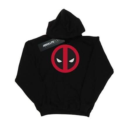 Marvel Womens/Ladies Deadpool Large Clean Logo Hoodie S Svart